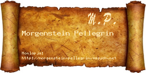 Morgenstein Pellegrin névjegykártya